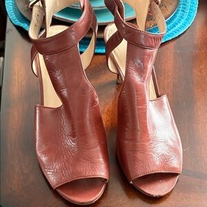 Nine West Brown Leather Heels